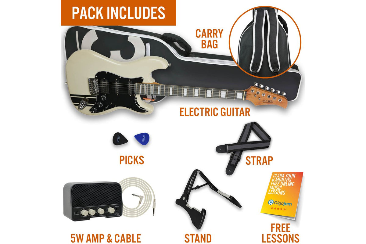 3rd Avenue Stateside Series Electric Guitar Pack - Atla-3