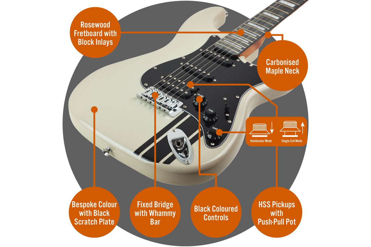 3rd Avenue Stateside Series Electric Guitar Pack - Atla-4