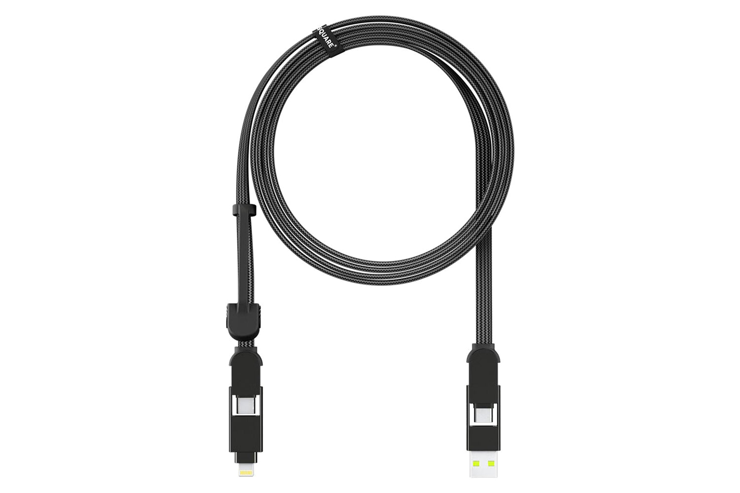 Rolling Square inCharge XL Cable | Urban Black | 2m