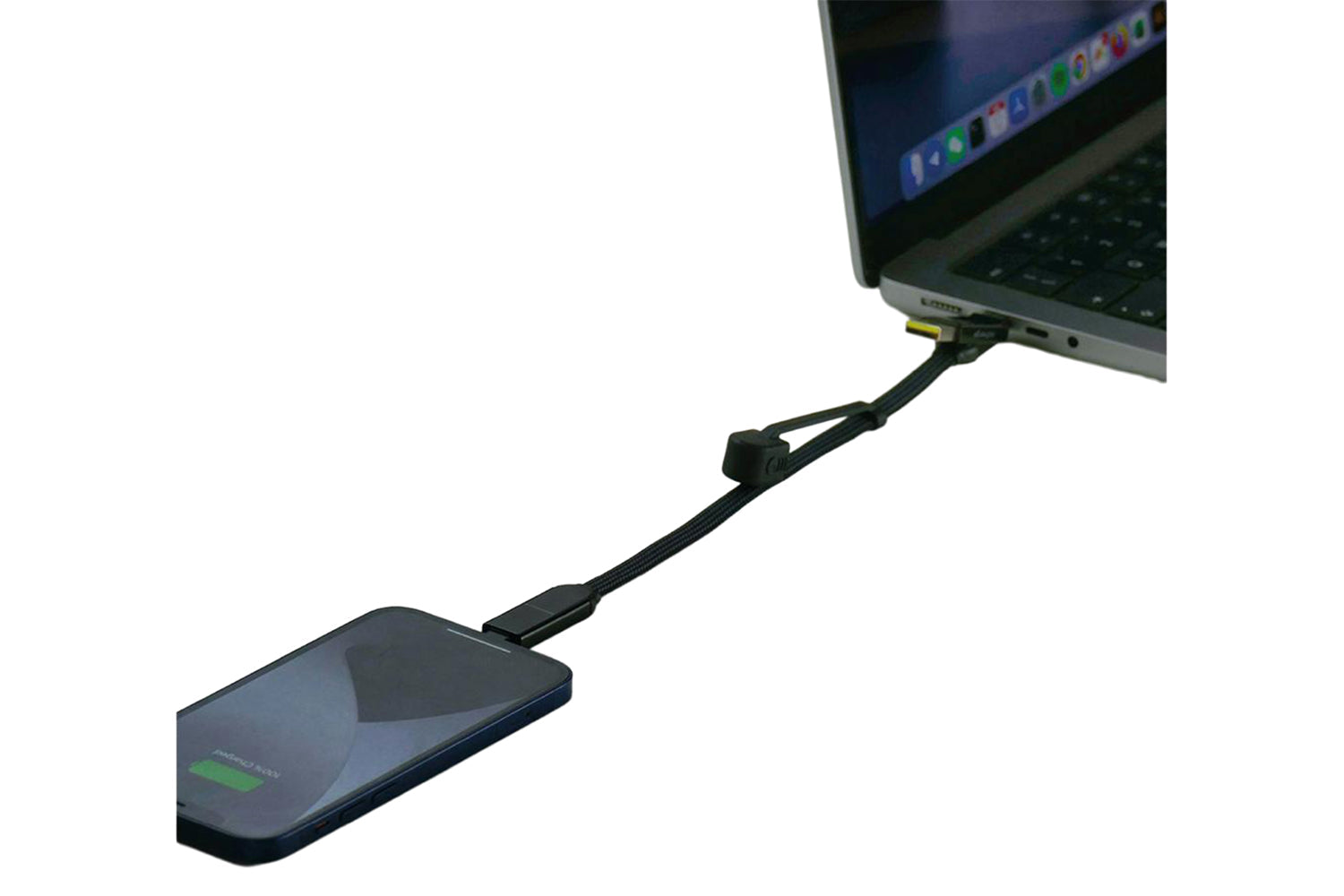 Rolling Square inCharge XL Cable | Urban Black | 0.3m-8