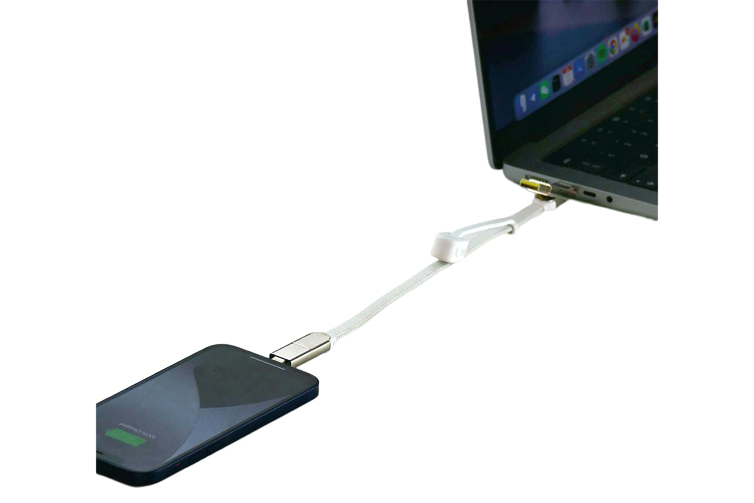 Rolling Square inCharge XL Cable | Glacier White | 0.3m-5