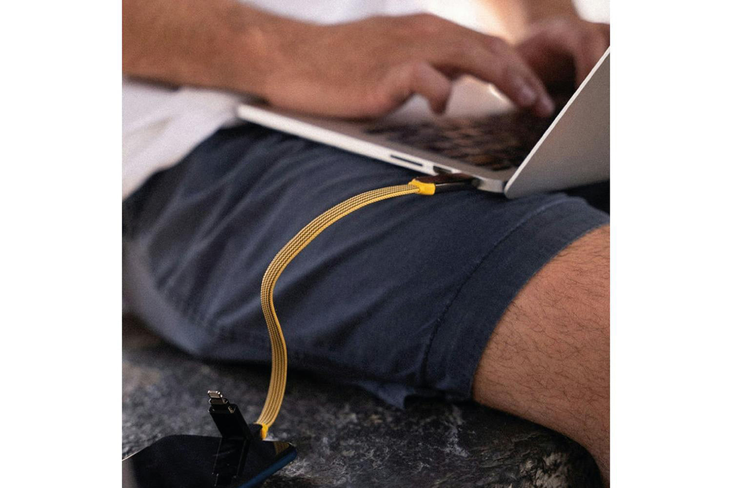 Rolling Square inCharge XL Cable | Summit Yellow | 0.3m-2