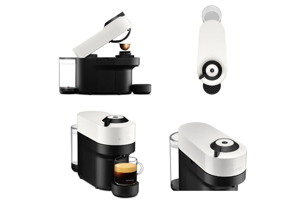 Nespresso Vertuo Pop with Milk Frother, Coffee Capsules and Mugs, White, By Krups | XN920141-5