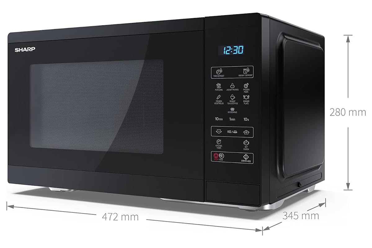 Sharp 25L 900W Solo Microwave | YC-MS252AU-B | Black-5