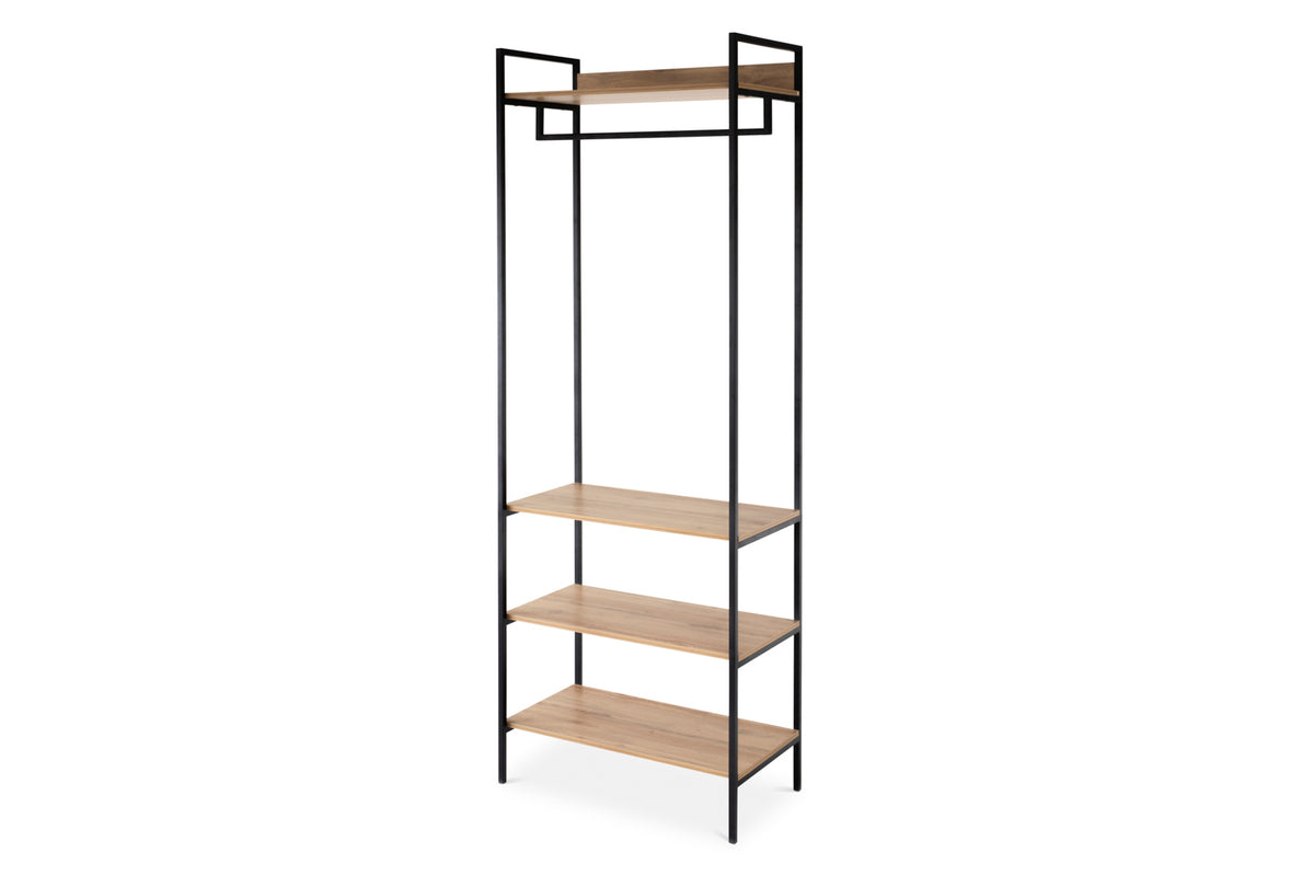 Zion Open Wardrobe | Oak Effect-4