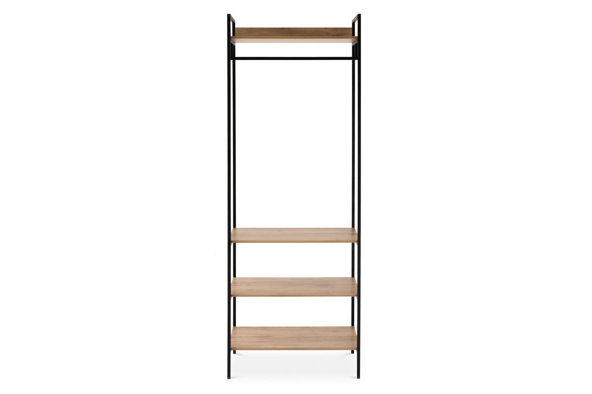 Zion Open Wardrobe | Oak Effect