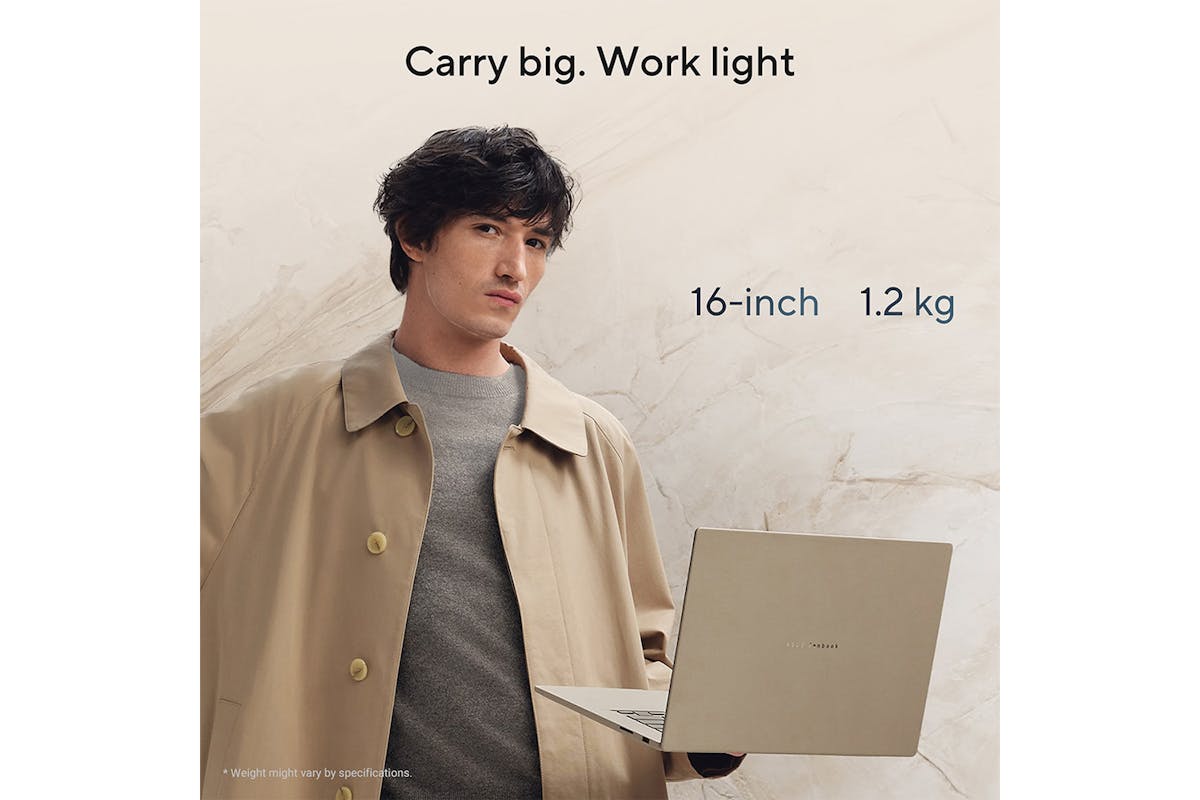 ASUS Zenbook A16 UX3607QA 16" Snapdragon X2 Elite | Copilot+ PC | 16GB | 512GB | Beige-5