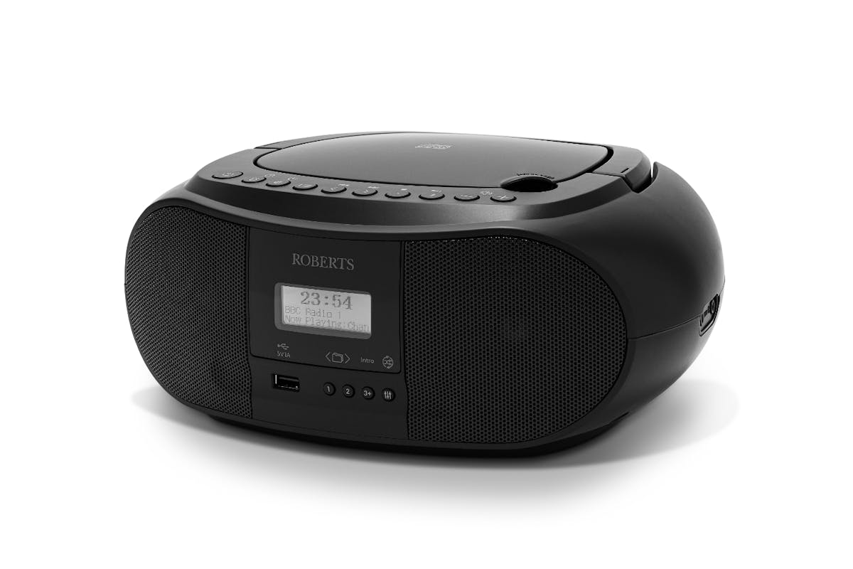 Roberts Boombox Radio with CD Player | Black-3