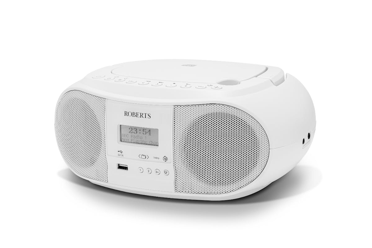 Roberts Boombox Radio with CD Player | White-3