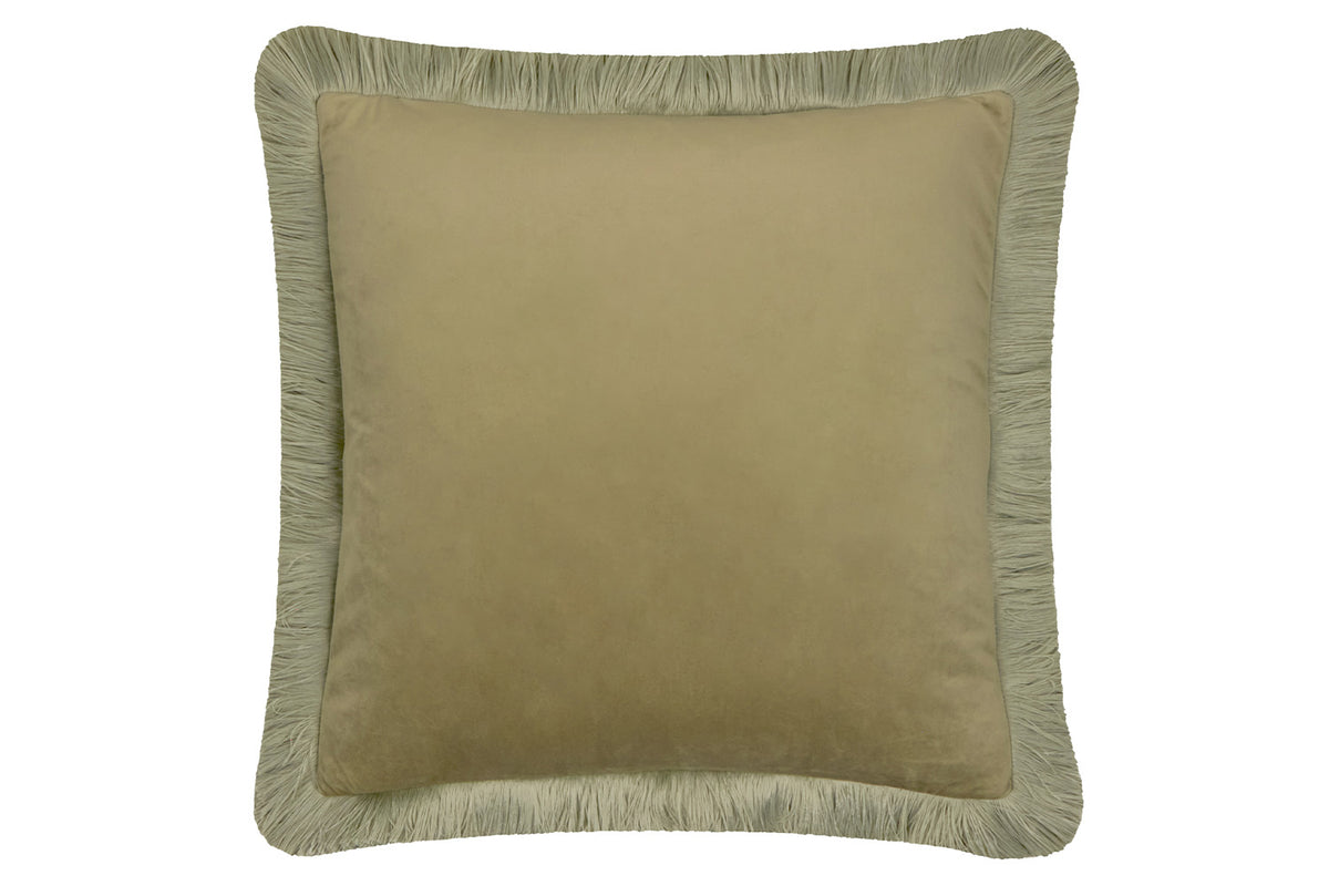 Halo Fringe Cushion | Sage/Green | 50 x 50 cm-2