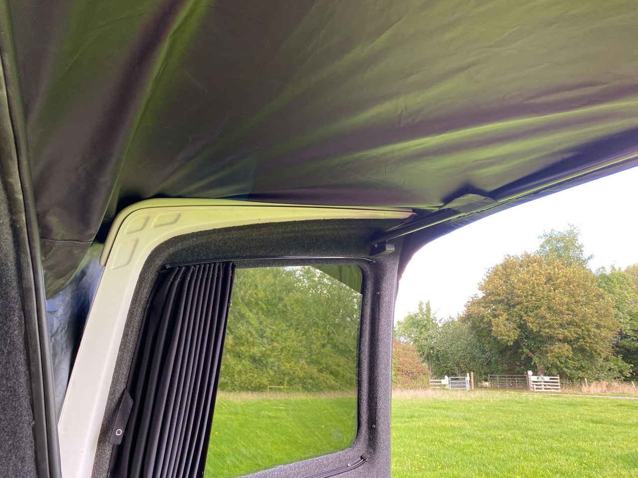 Barn Door Campervan Canopy For Vw T5 T6 | Camping Awning | With Telescopic Pole | Waterproof-2