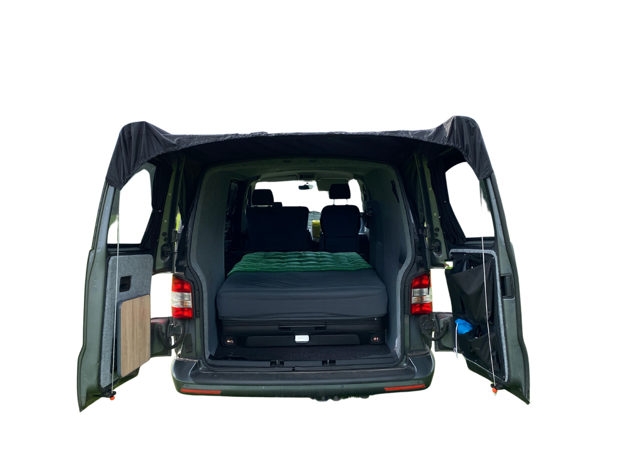 Barn Door Campervan Canopy For Vw T5 T6 | Camping Awning | With Telescopic Pole | Waterproof