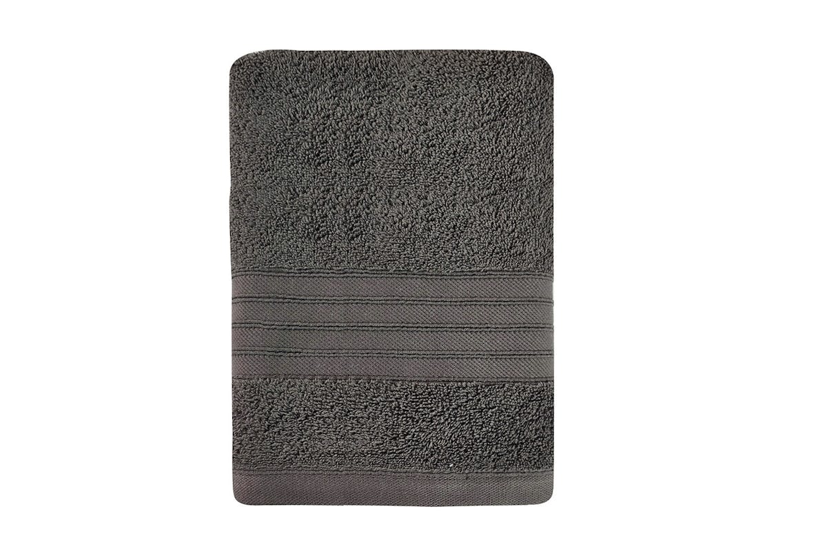 Cotton Terry Towel Set (Hand + Bath + Bath Sheet) - Grey-4
