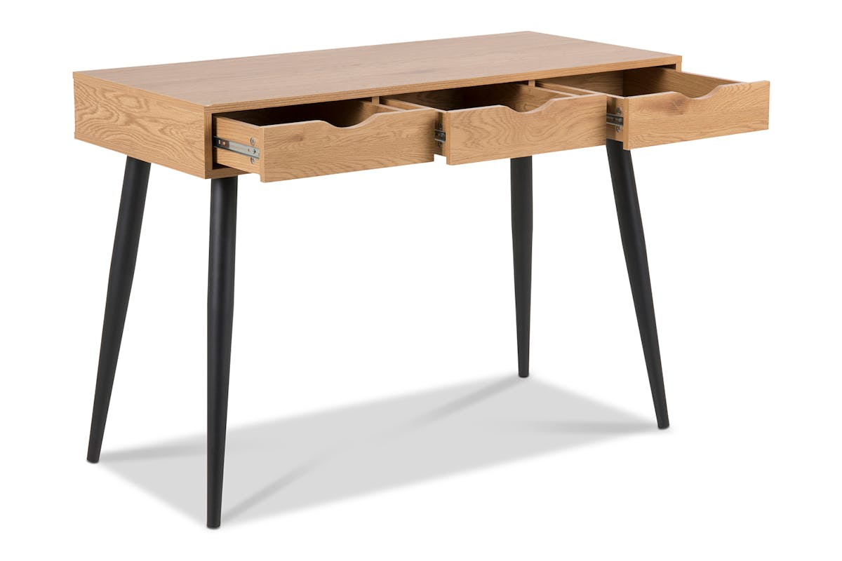 Bea Desk | Oak | Black Legs-4