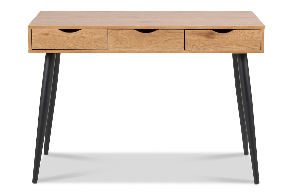 Bea Desk | Oak | Black Legs