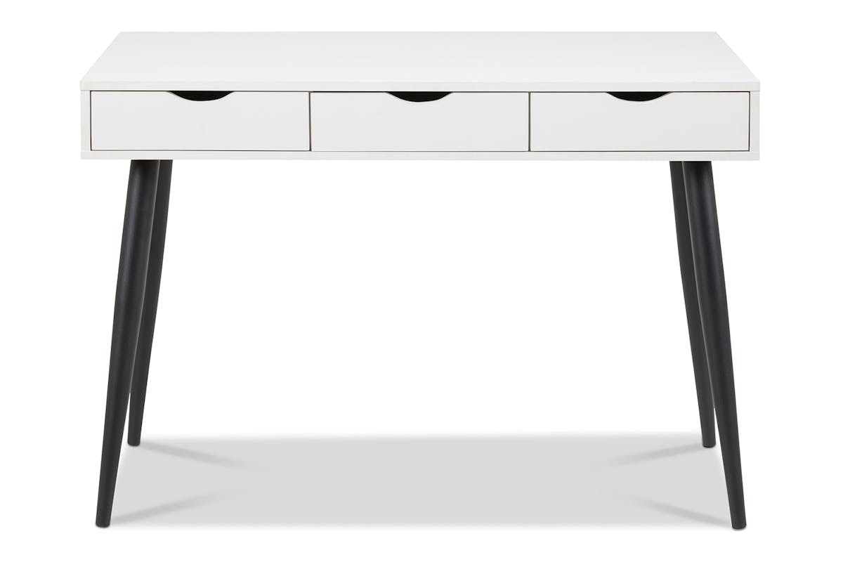 Bea Desk | White | Black Legs