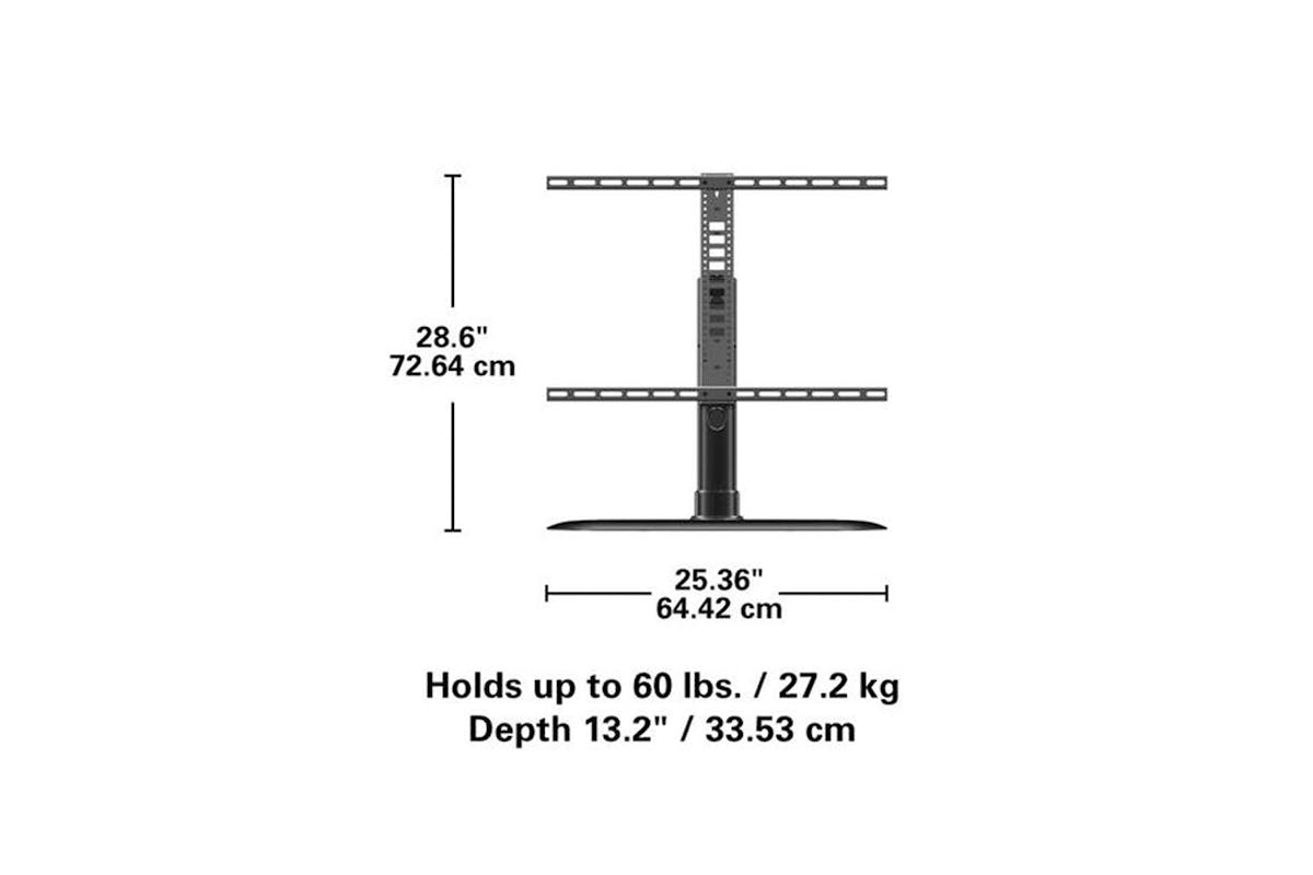 Sanus 32" - 65" TVs Universal Swivel Mount Base | FTVS1-B2-7