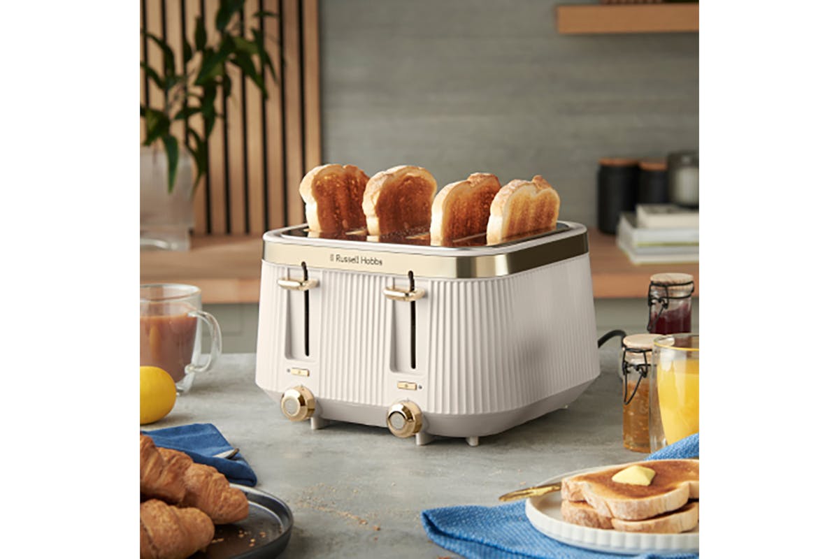 Russell Hobbs Bronte 4 Slice Toaster | 26771 | Stone-2