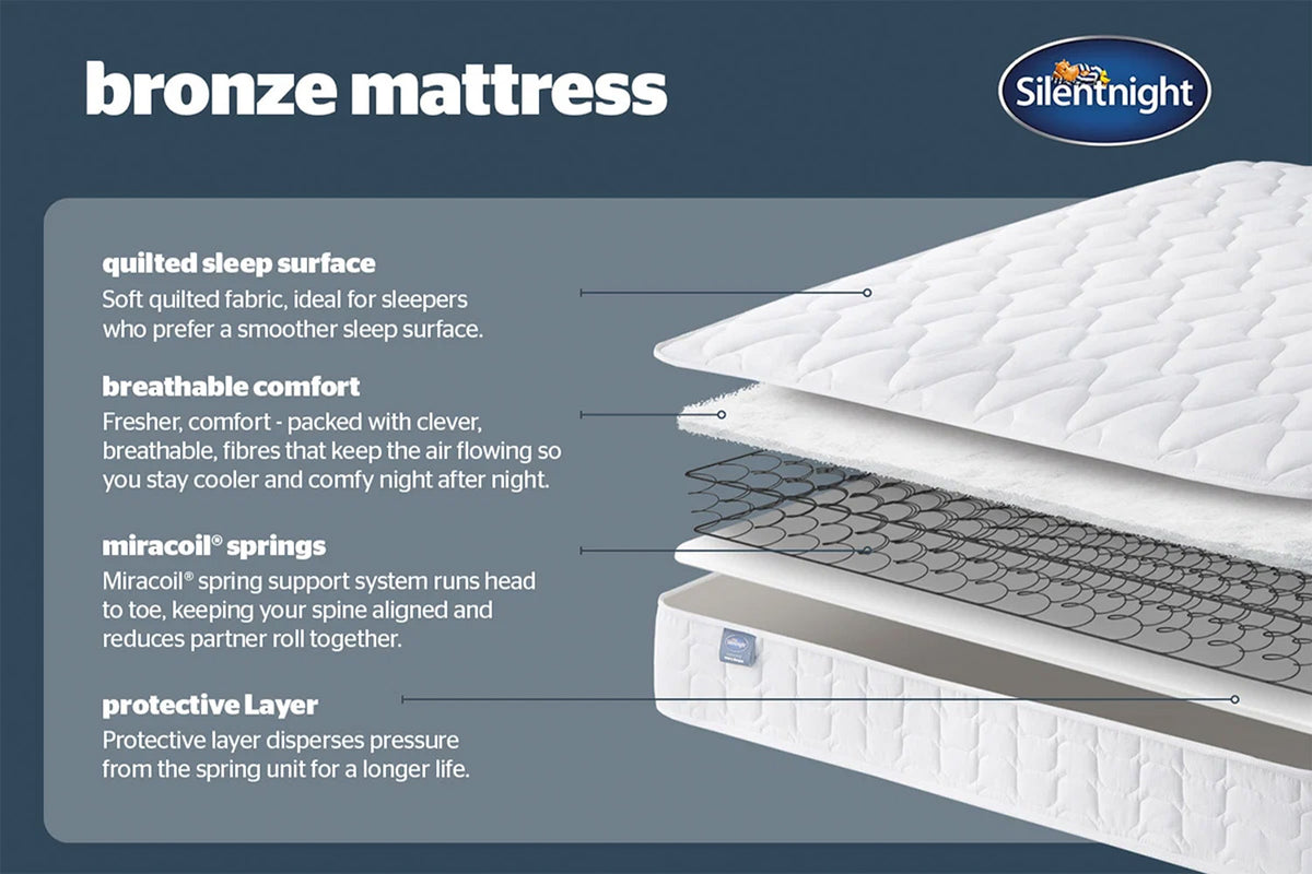 Silentnight | Bronze Mattress | Double | 4ft6-5