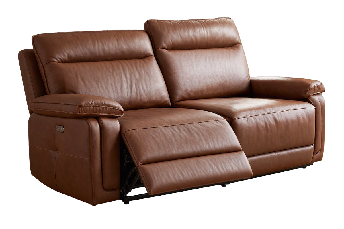 Cadenza 2 Seater Sofa | Power Recliner | Leather | Tan-4