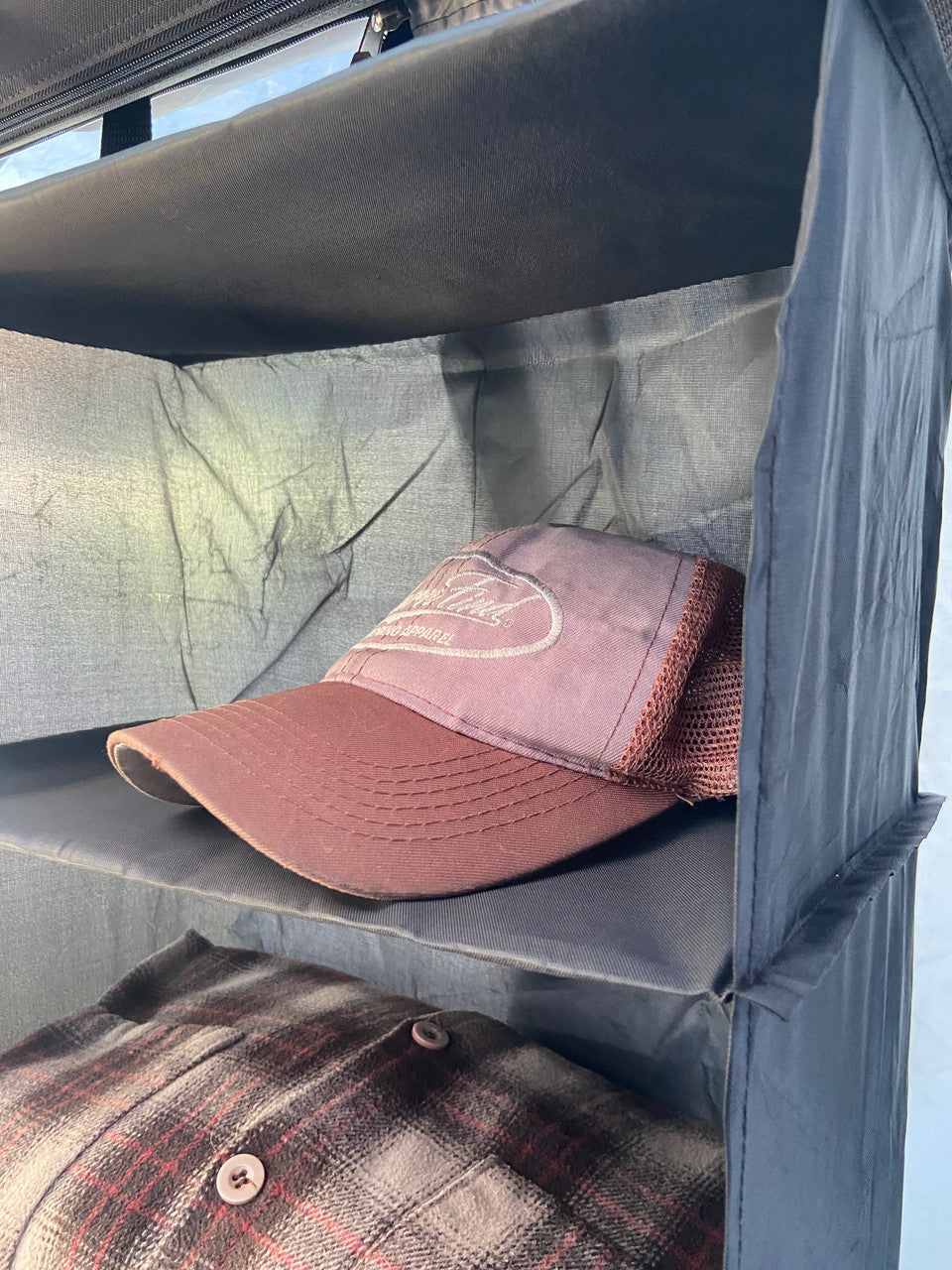 Camping Organiser With Shelves And Storage Bag-3