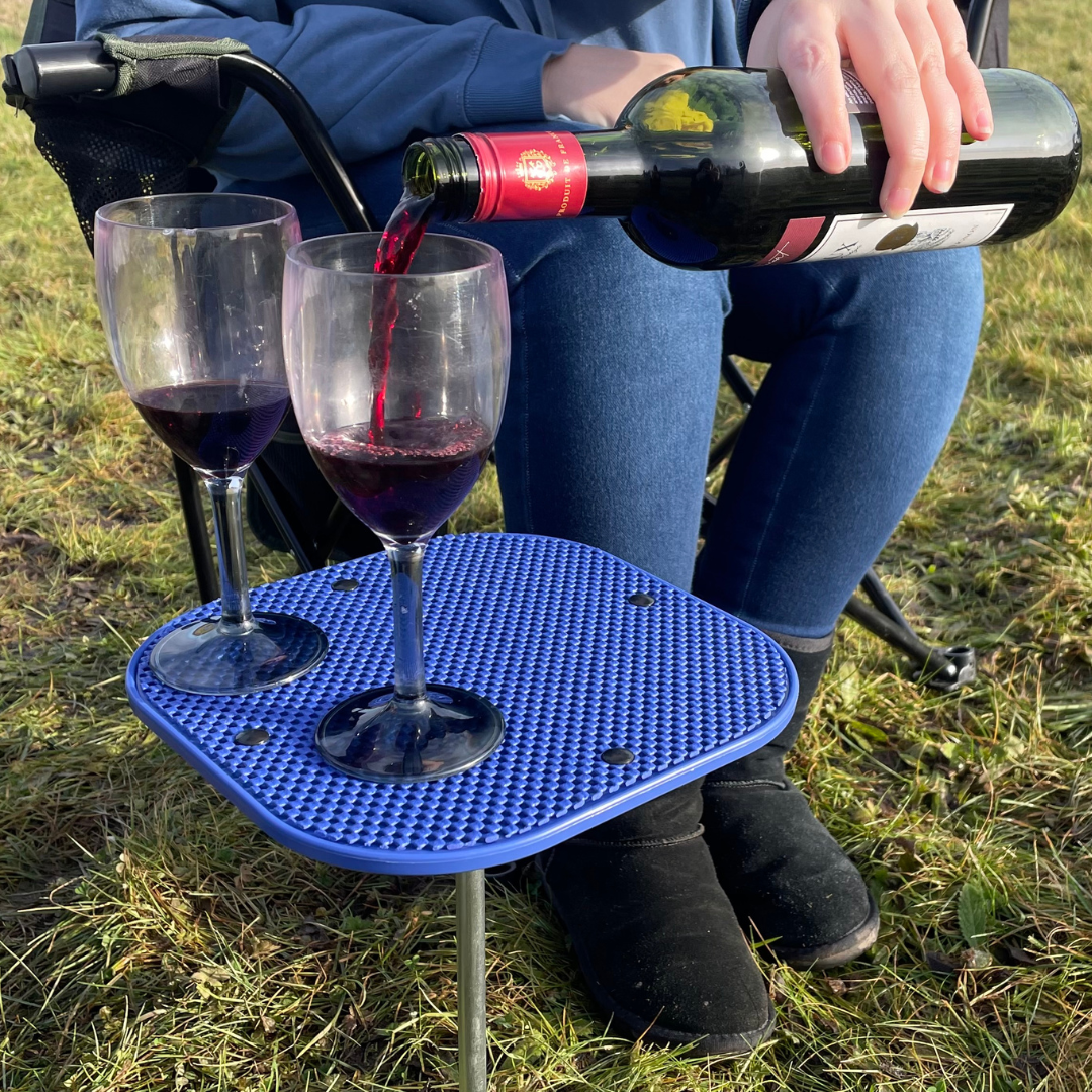Olpro Camping Spike Stick Table | Portable Camping Furniture | Steel And Pp Material-4
