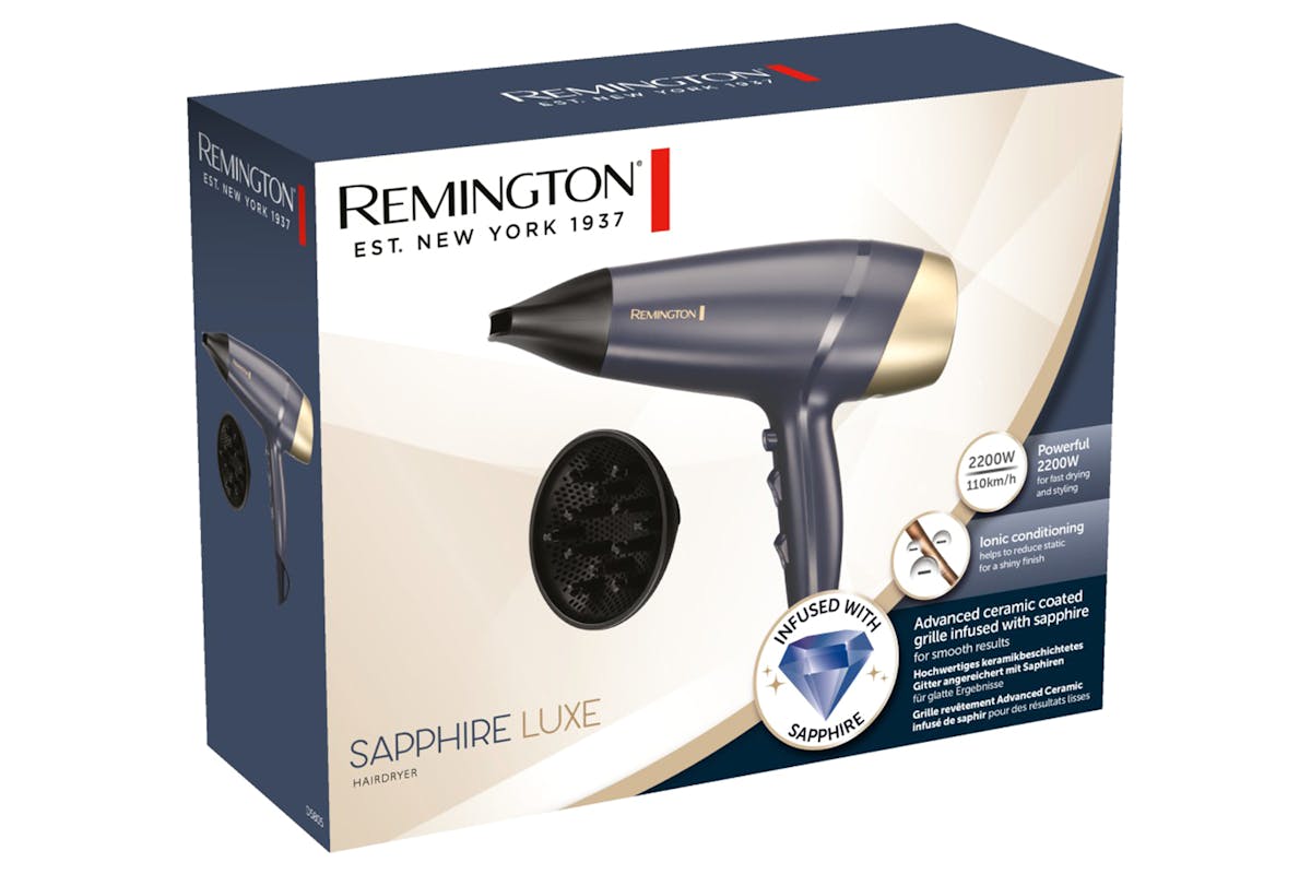 Remington Sapphire Luxe Hair Dryer | D5805 | Deep Navy/Champagne-6