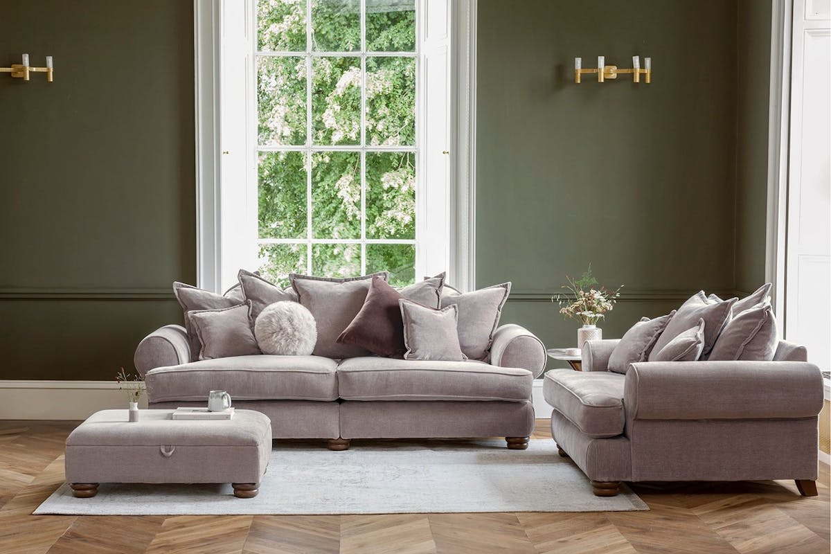 Charlotte Love Seat | Fabric | Latte-2