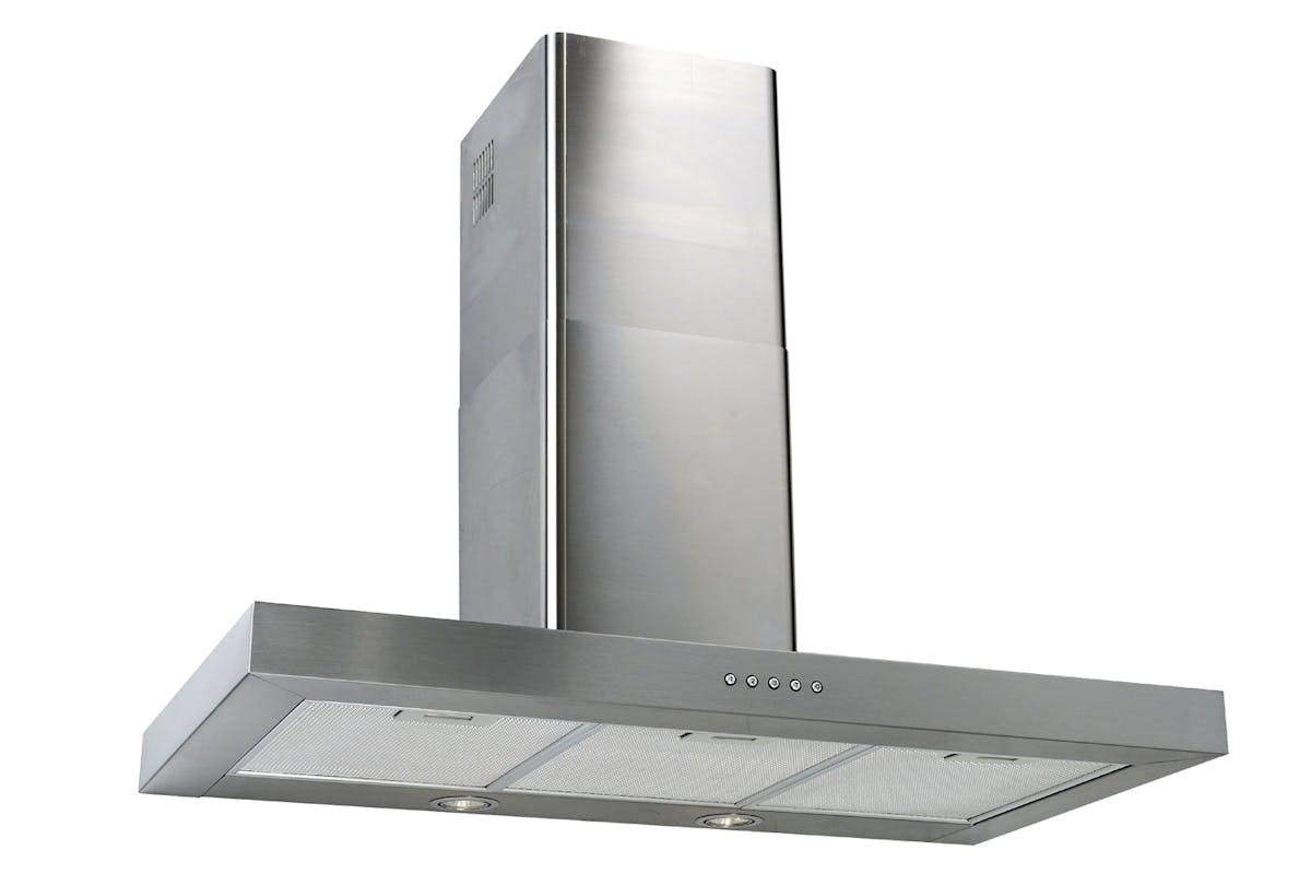 Luxair 110cm Flat Slimline Chimney Hood | LA-110-FLT-SS