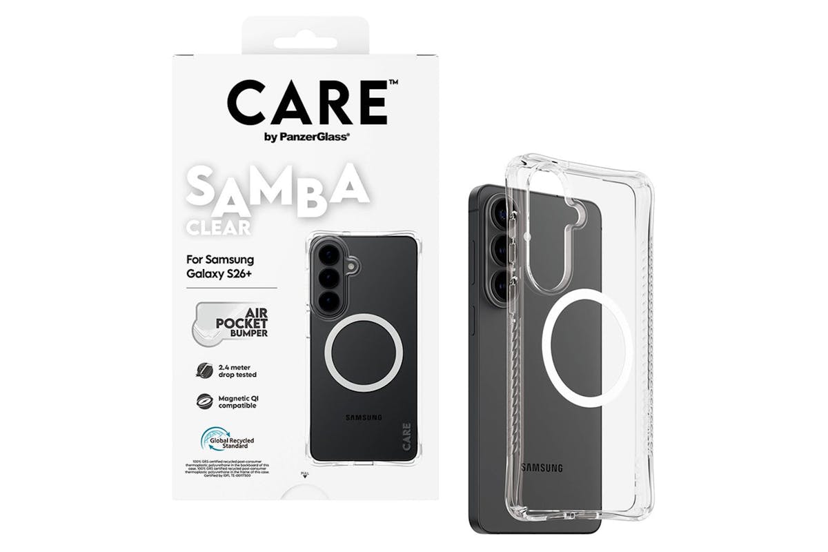 PanzerGlass CARE Samba Qi Samsung Galaxy S26 Plus Case | Transparent White-4