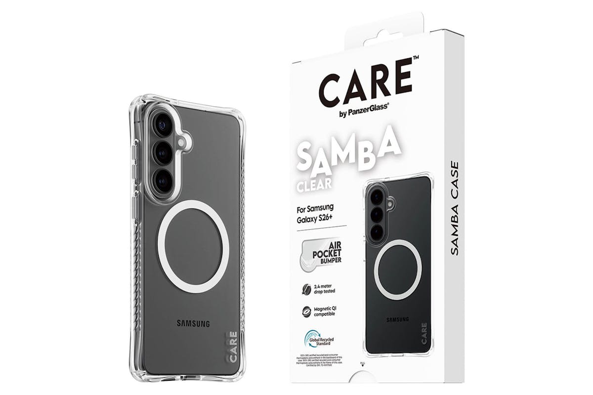 PanzerGlass CARE Samba Qi Samsung Galaxy S26 Plus Case | Transparent White-5