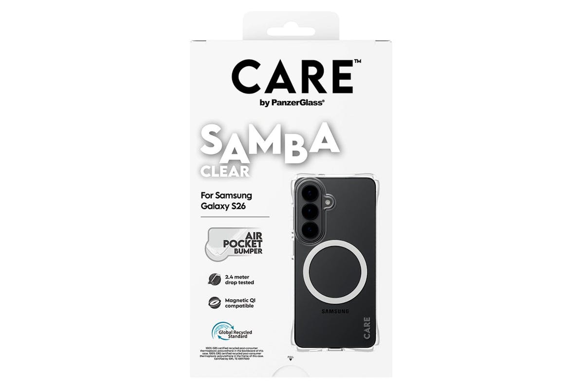 PanzerGlass CARE Samba Qi Samsung Galaxy S26 Case | Transparent White-4