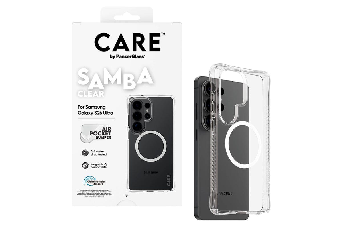 PanzerGlass CARE Samba Qi Samsung Galaxy S26 Ultra Case | Transparent White-5