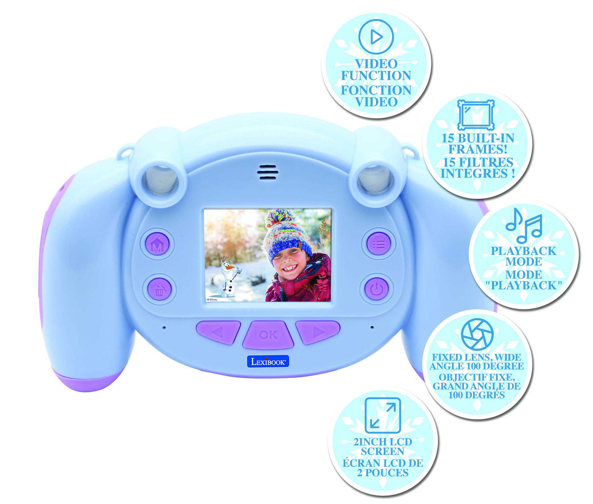 Lexibook DJ080FZ Frozen Childrens Camera-3
