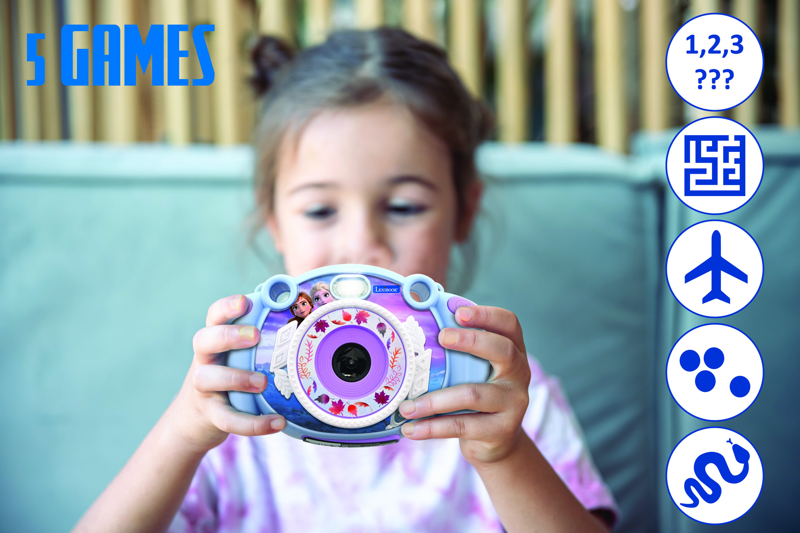 Lexibook DJ080FZ Frozen Childrens Camera-6