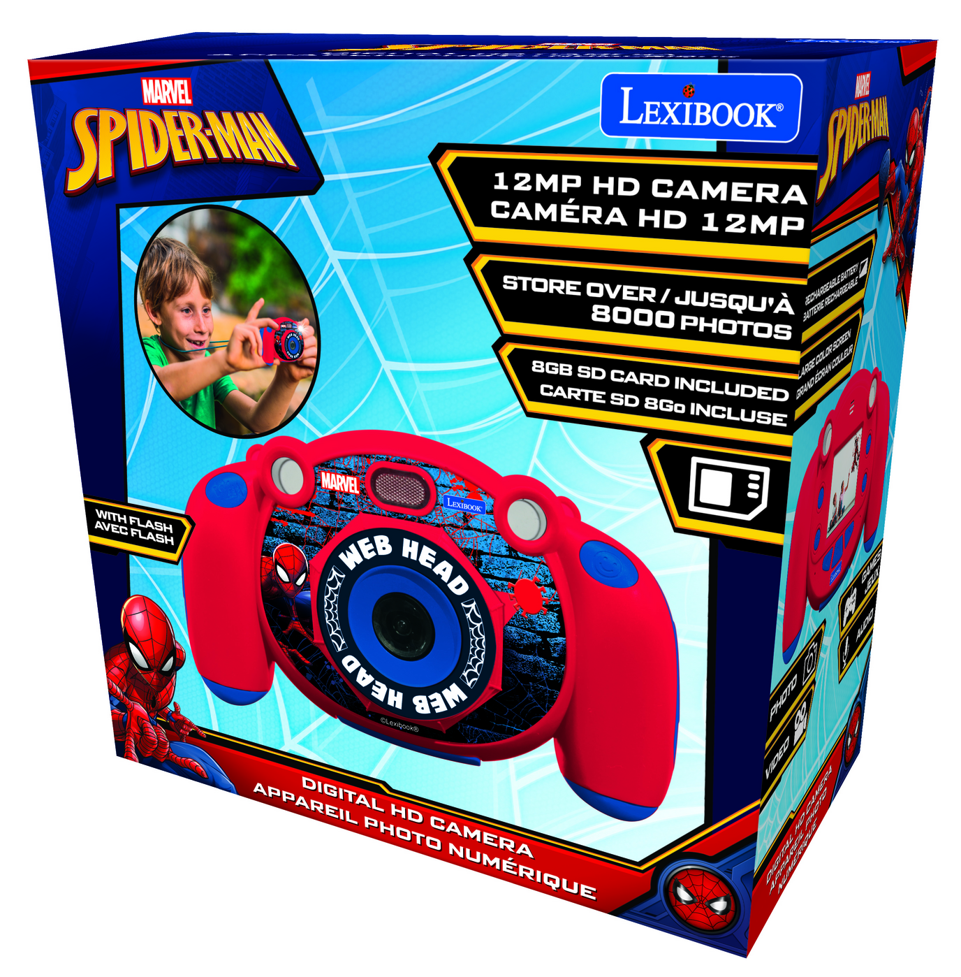 Lexibook DJ080SP Spiderman Childrens Camera-3