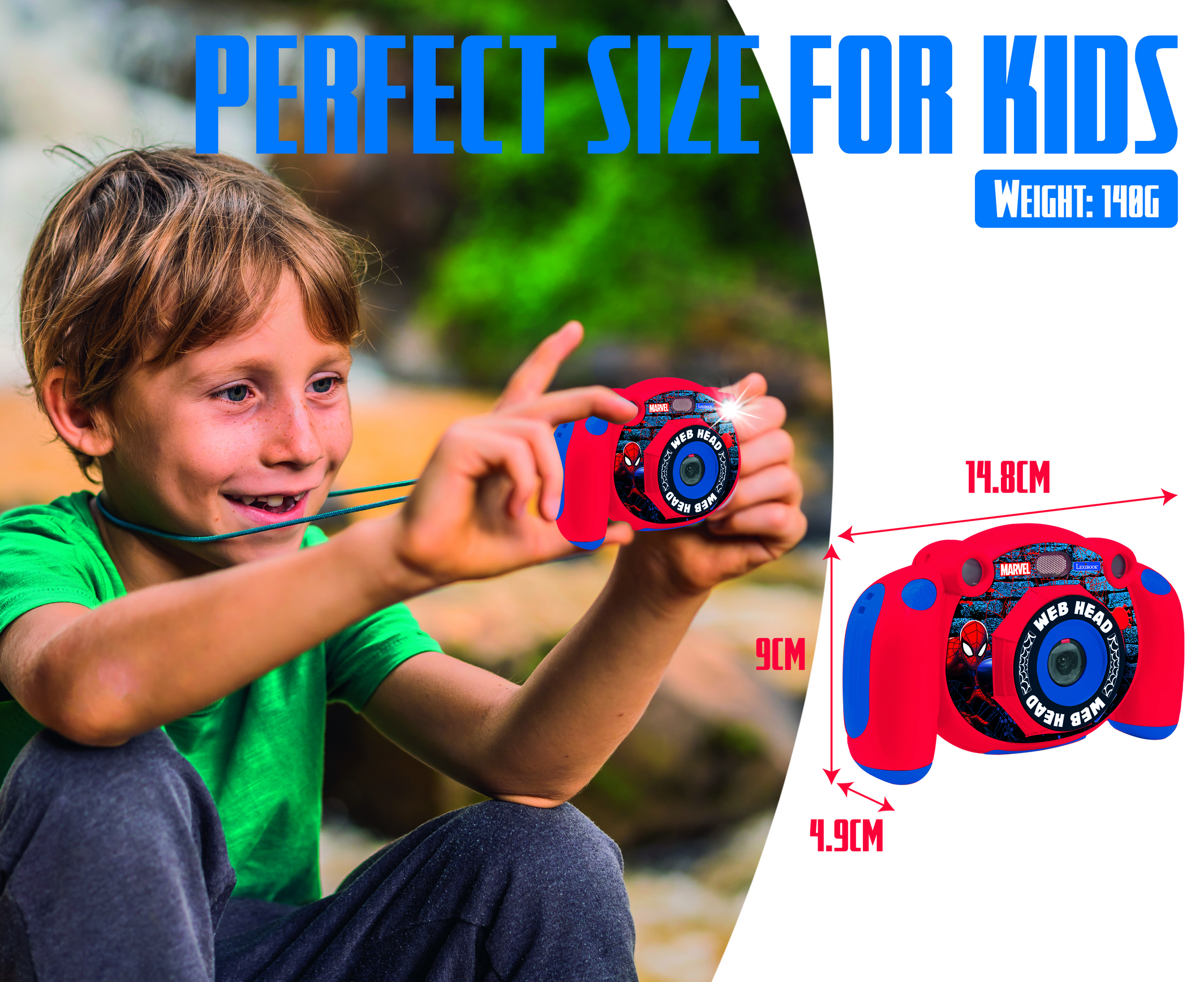Lexibook DJ080SP Spiderman Childrens Camera-4