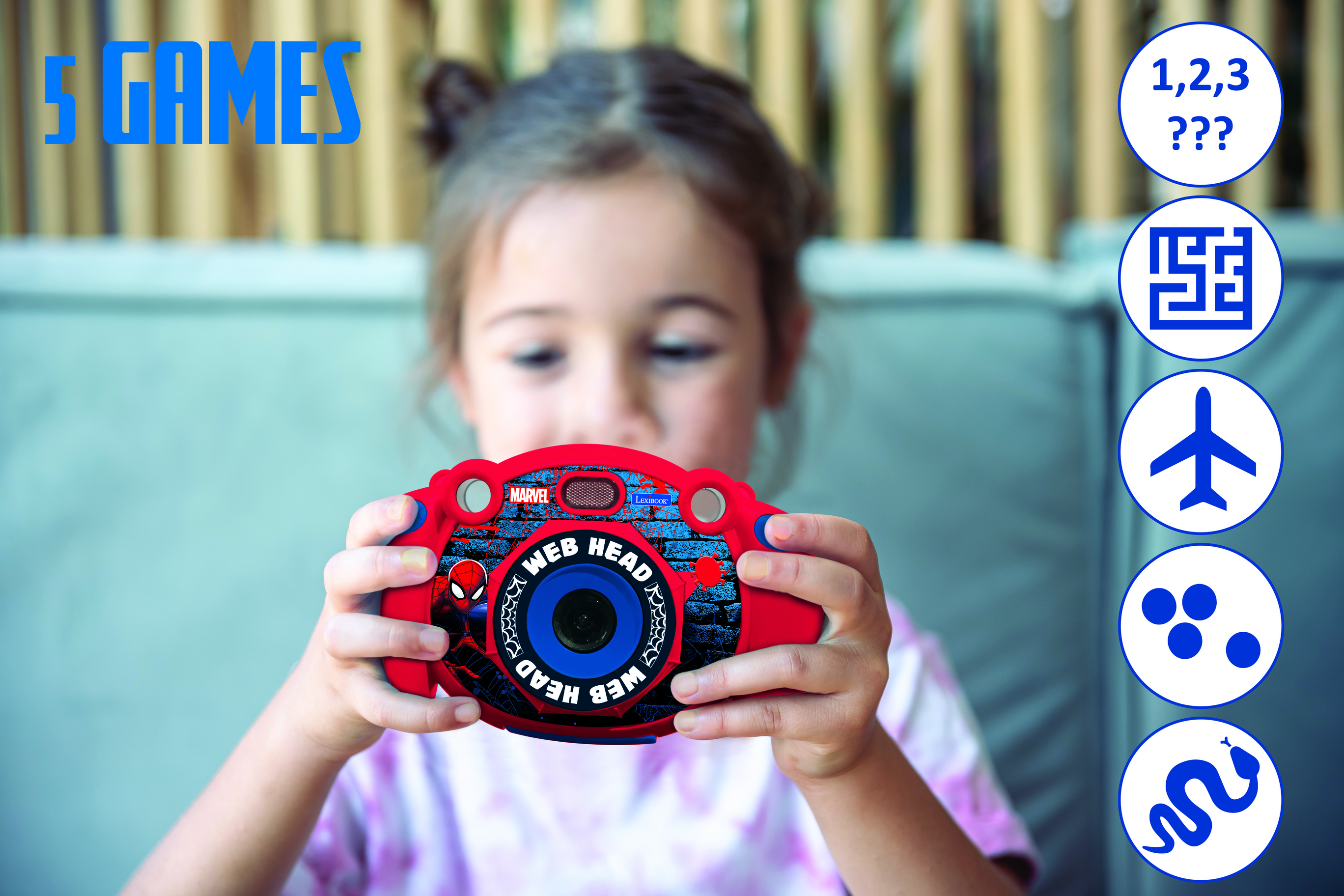 Lexibook DJ080SP Spiderman Childrens Camera-6