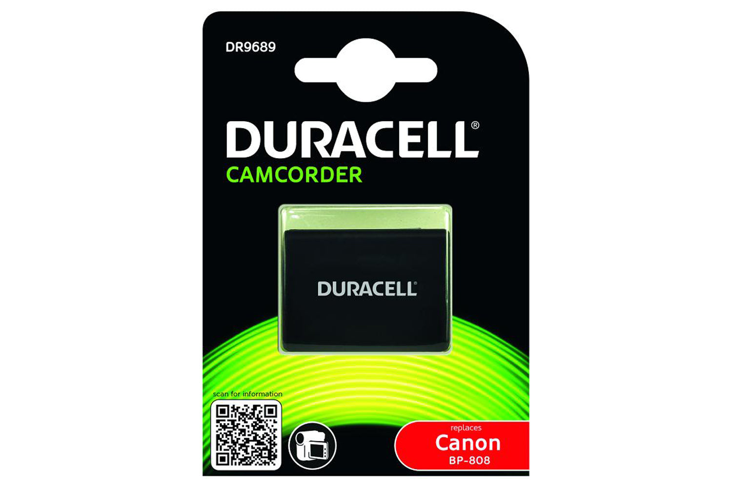Duracell Camcorder Battery 7.4V 890mAh
