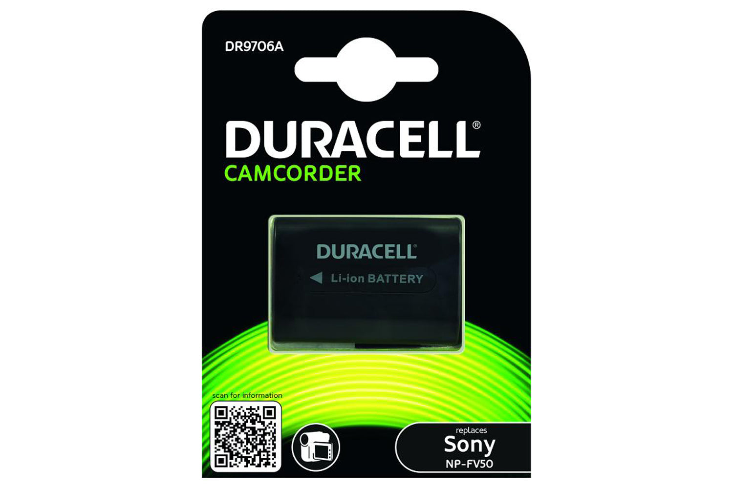 Duracell Camcorder Battery 7.4V 650mAh
