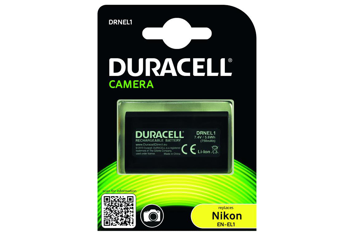 Duracell Digital Camera Battery 7.4V 800mAh