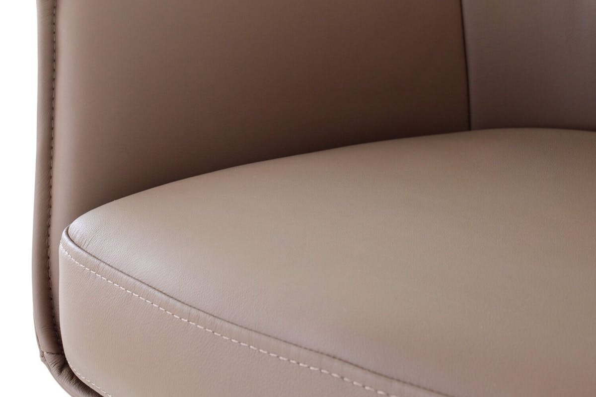 Kayleigh Carver Dining Chair | Swivel | Leather | Cappuccino-8