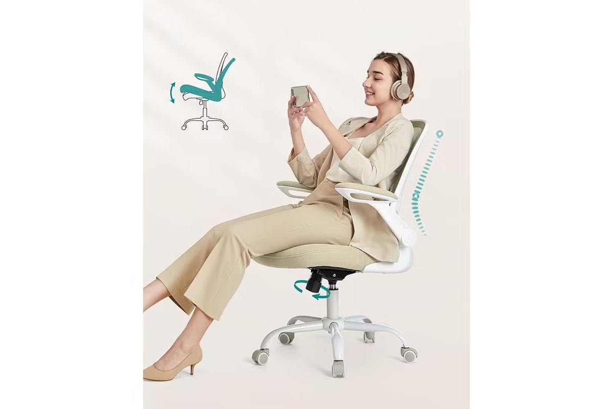 Songmics Ergonomic Office Chair | Oatmeal Beige [Ex-Display - DC250587-000182]-4