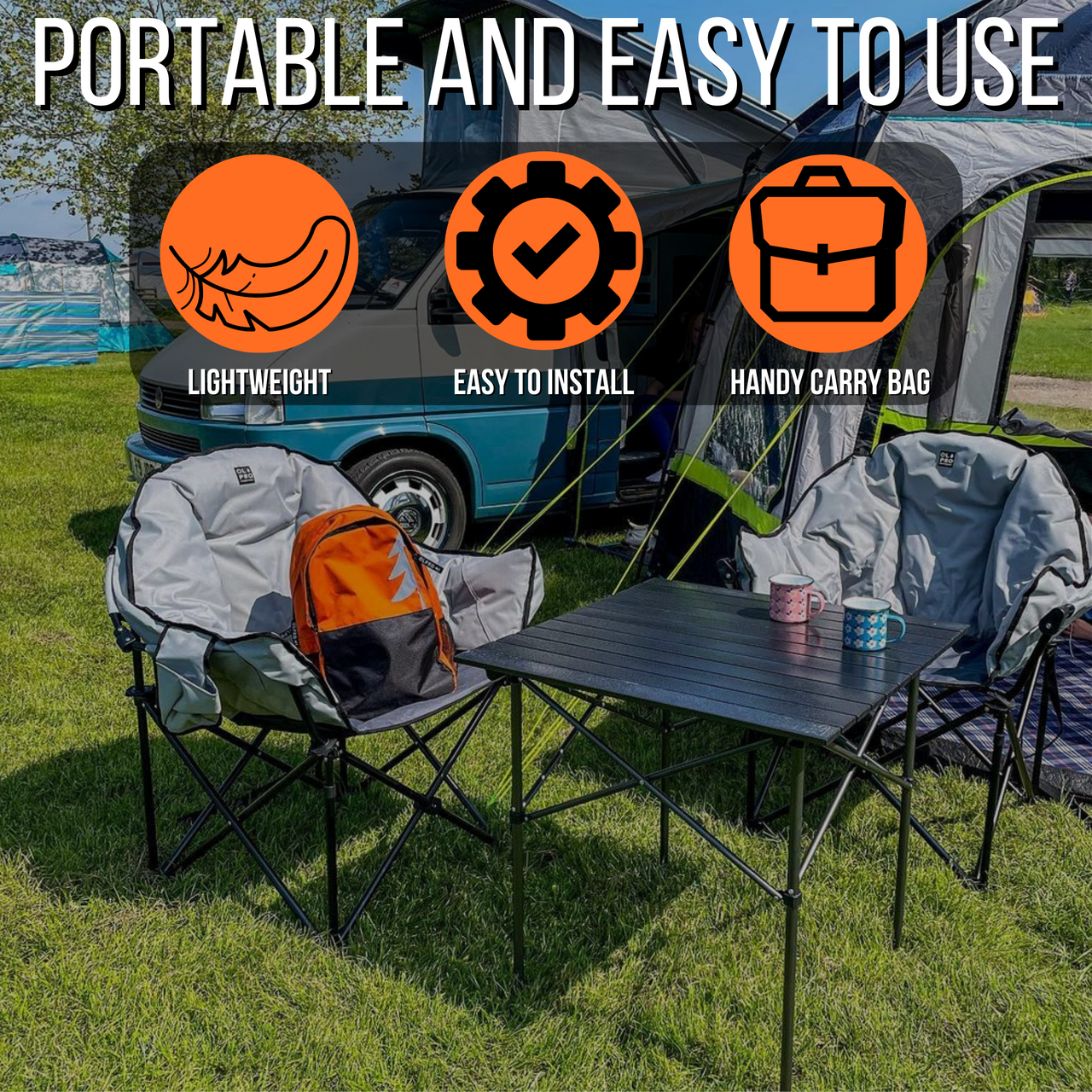 Olpro Folding Camp Table | Camping Furniture | Aluminium-2