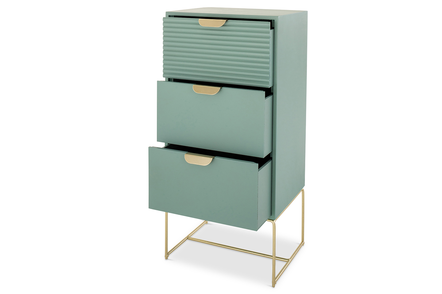Frankie Bedside Table | Slim | Green-4