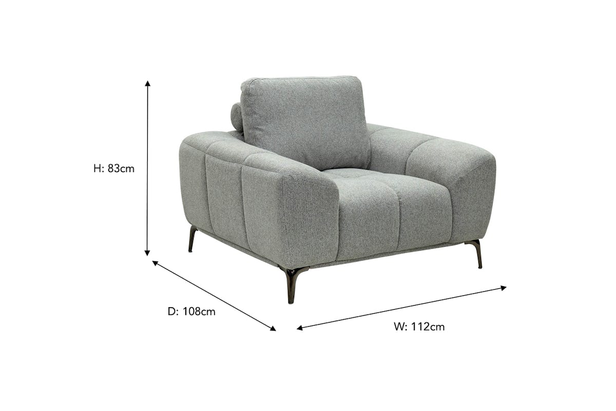 Ryley Armchair | Fabric | Grey-2