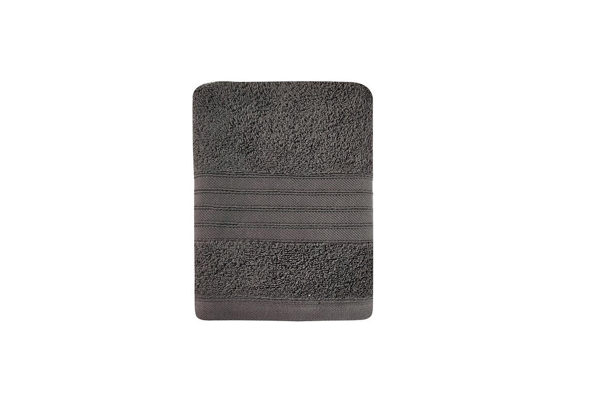 Cotton Terry Towel Set (Hand + Bath + Bath Sheet) - Grey-3