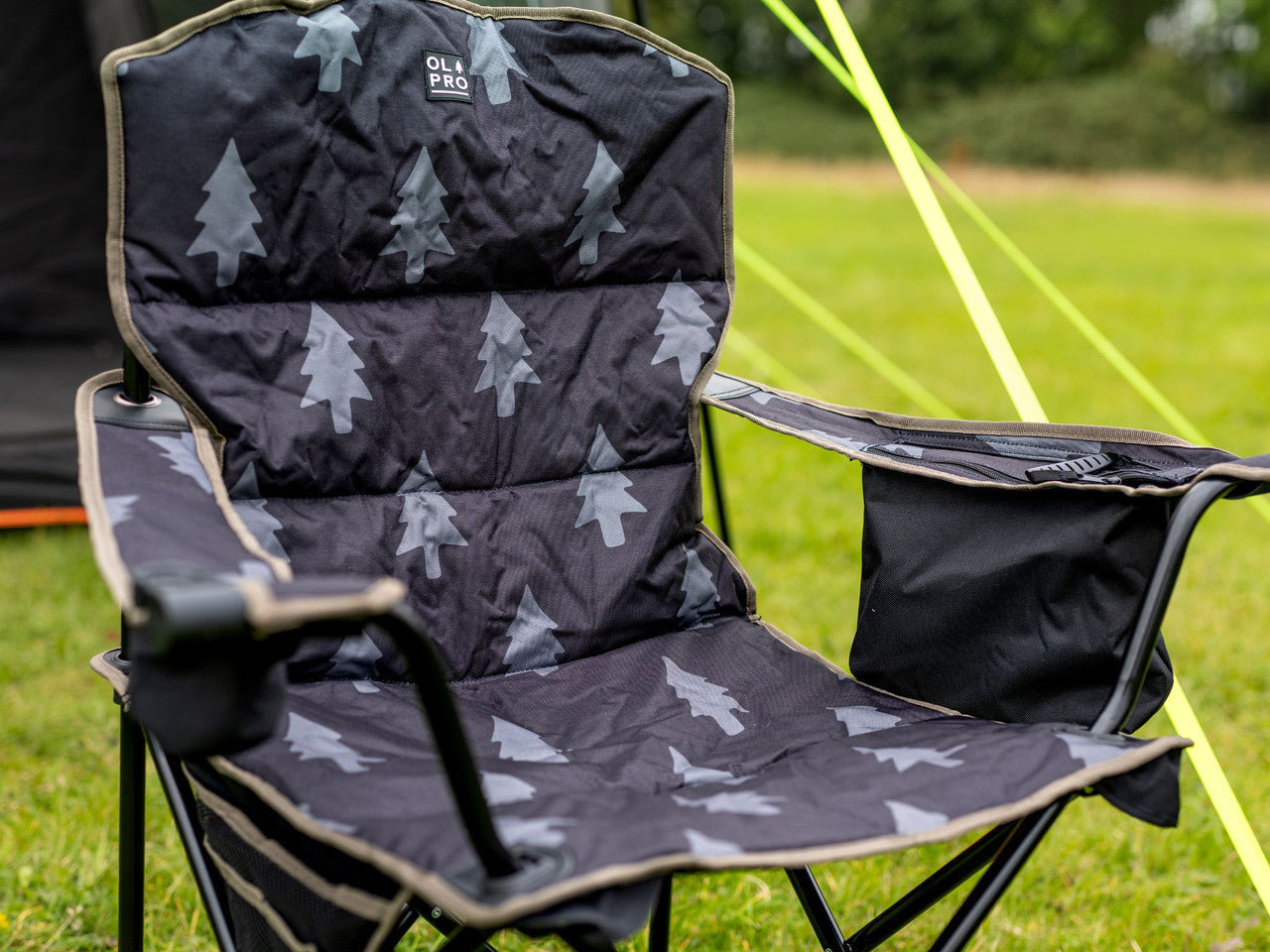 Henwick Patterned Padded Folding Camping Chair | Limited Edition | Steel Frame-3
