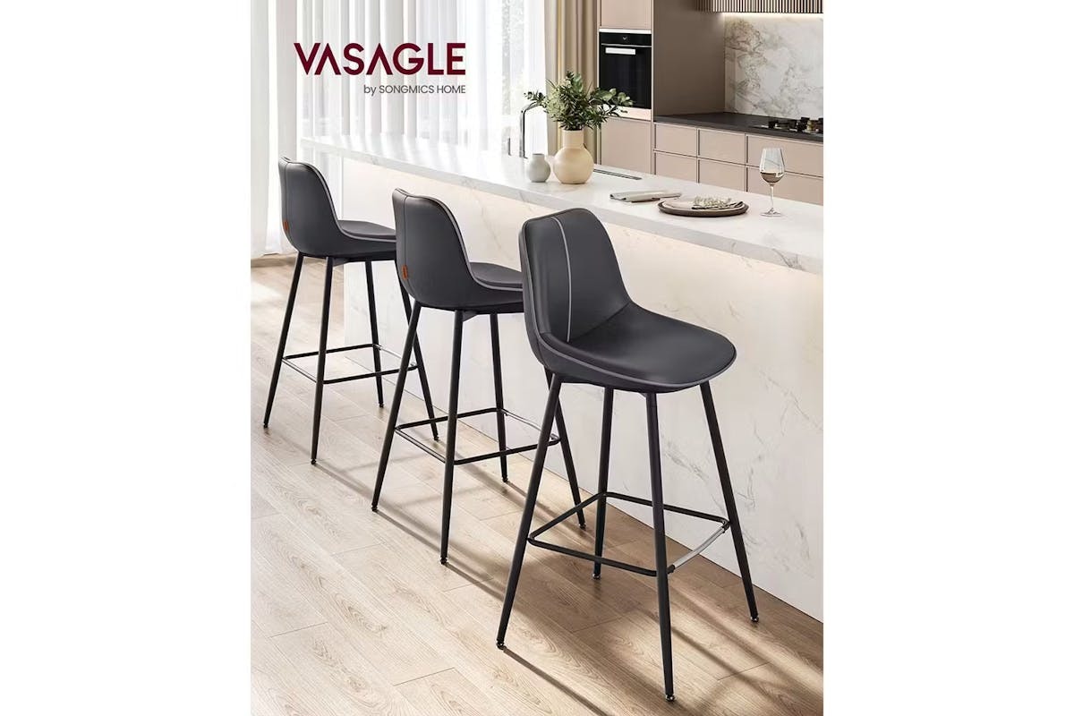 Vasagle Bar Stools | Ink Black | Set of 2 [Ex-Display - DC250587-000021]-2