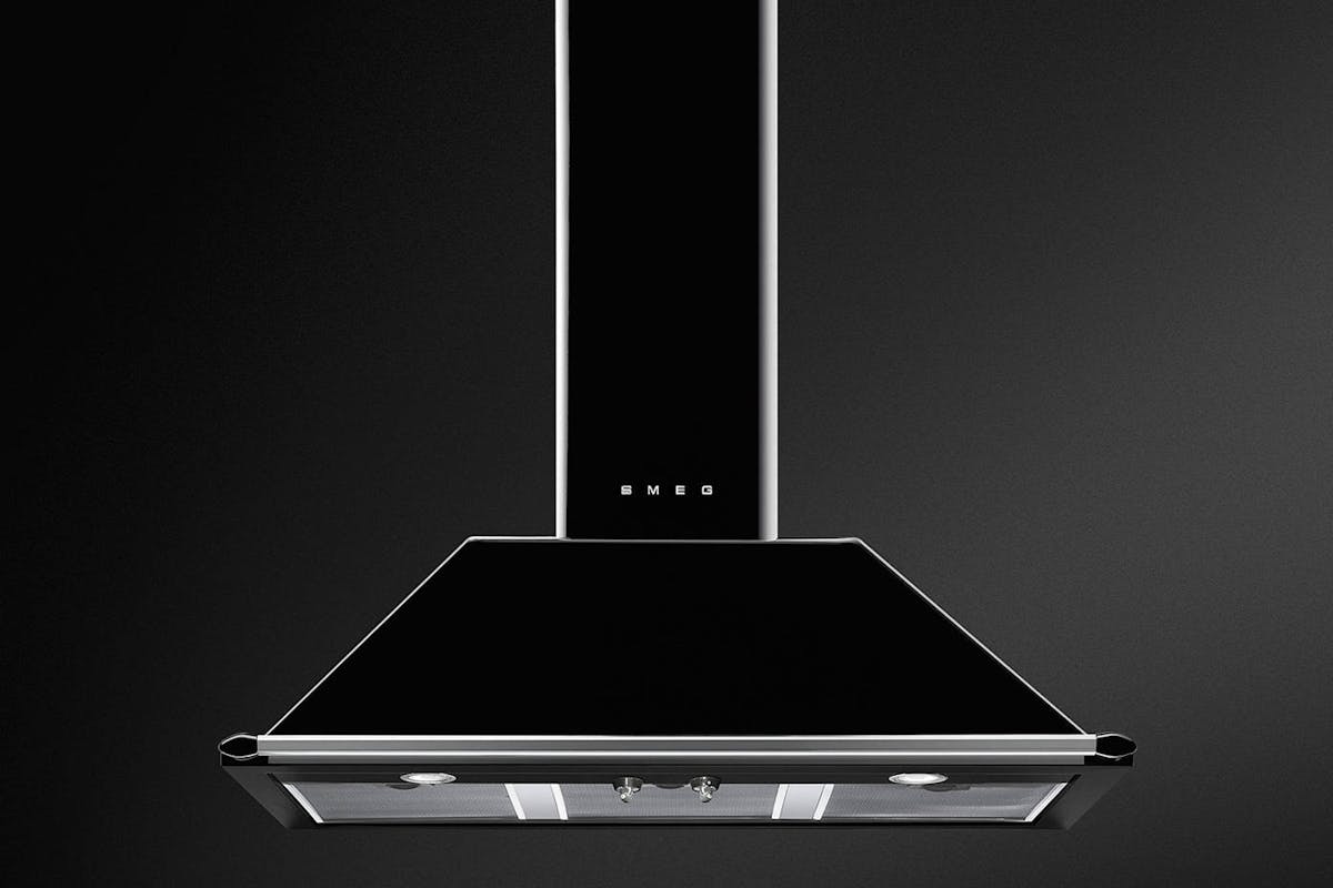 Smeg Victoria 100cm Chimney Hood | KT100BLE | Black-2